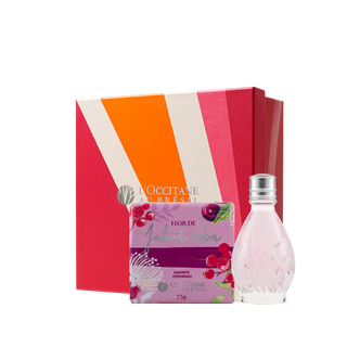 Lembran&ccedil;a Flor de Jabuticaba: Sabonete Perfumado e Deo Col&ocirc;nia 15mL